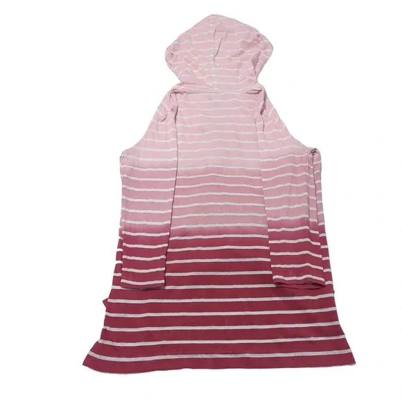 EUC Chaps Pink Red Hoodie Sweater Cotton Blend Womens S - Picture 2 of 4